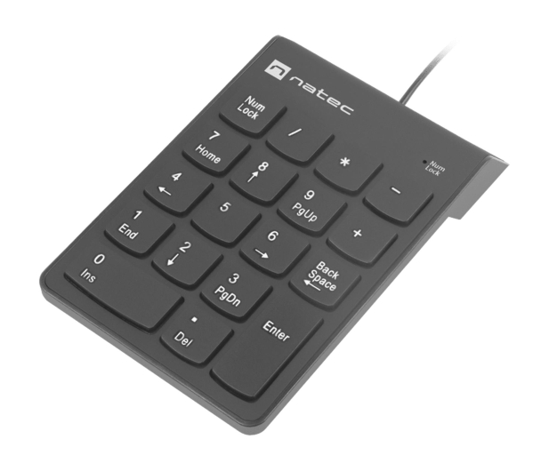 Natec GOBY 2 KLAWIATURA NUMERYCZNA USB CZARNA - 1470217 - zdjęcie 2